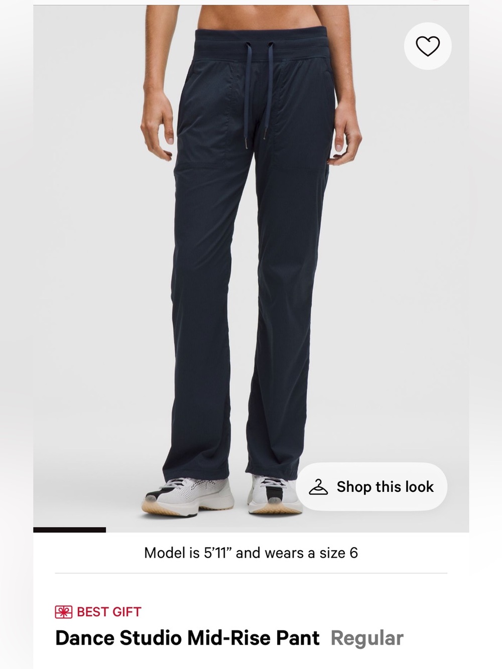 Dance Studio Mid-Rise Pants - true navy